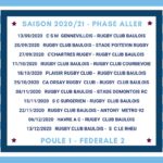 Rugby-F.2 calendrier La Baule Aller.
